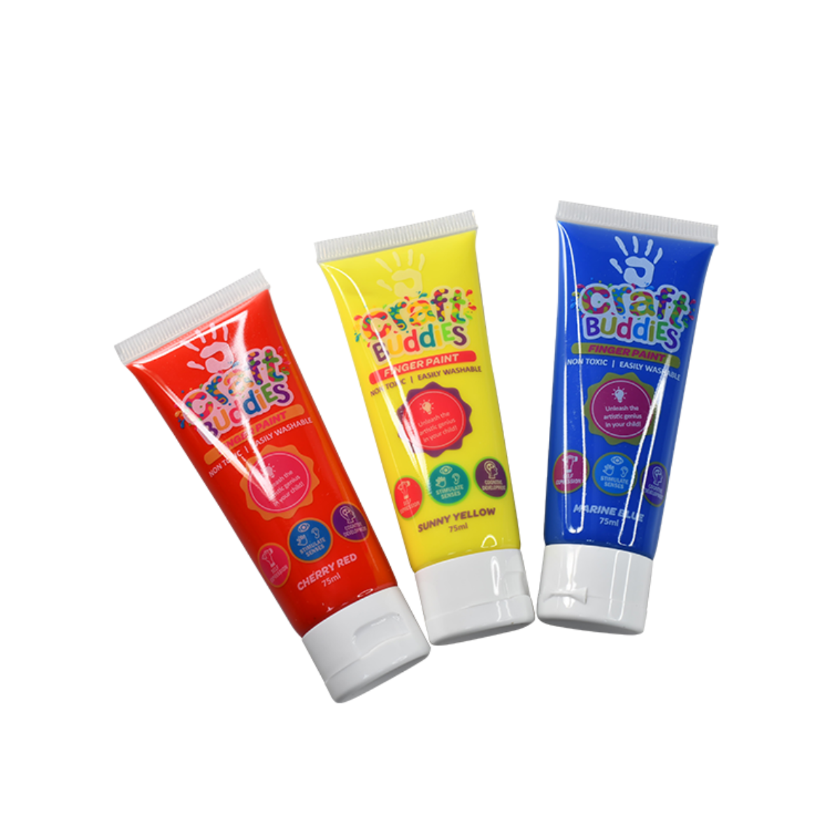 Finger paints Single 75ml -Atlas - Nesh Kids Store