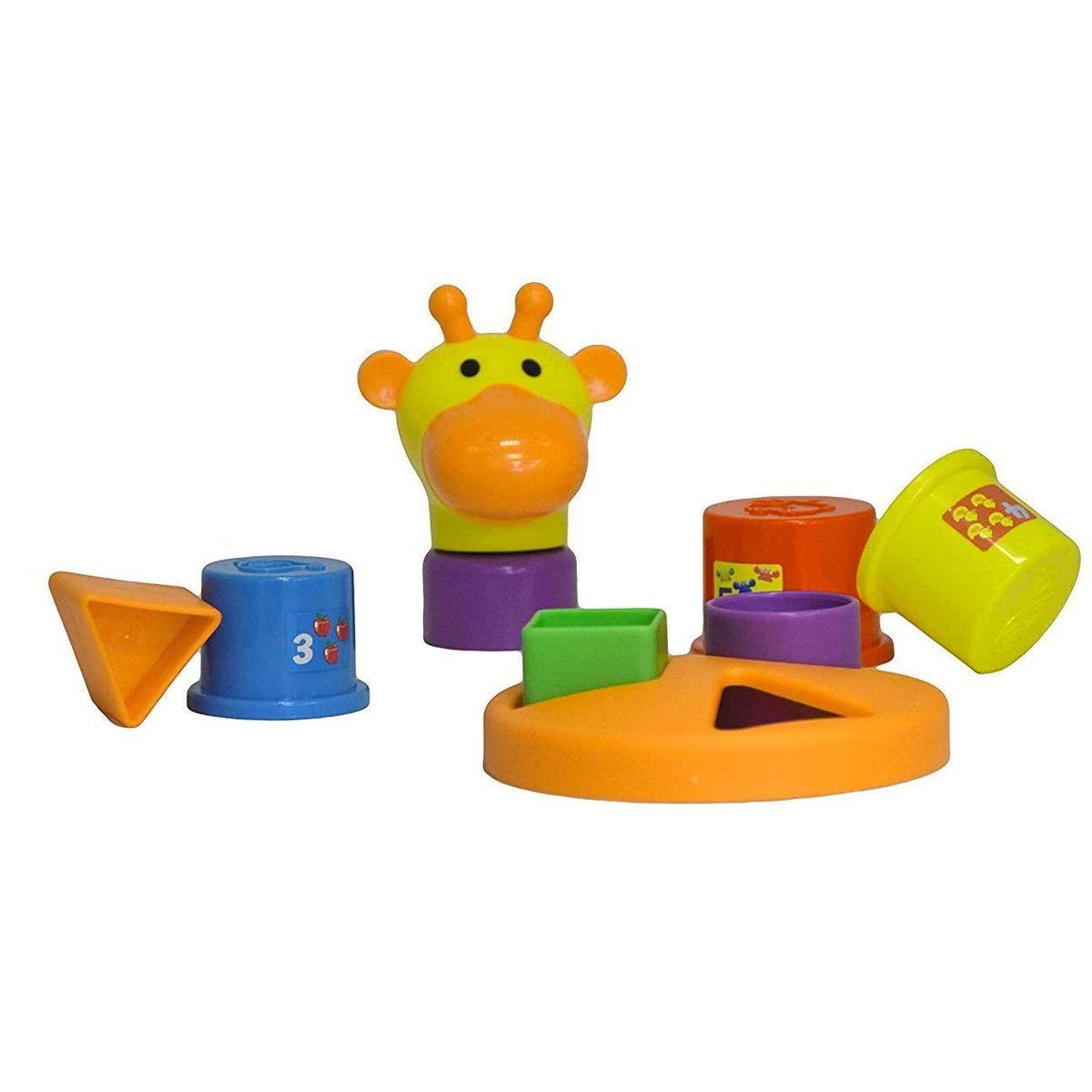 Fun Time - Gerry the Giraffe Jumbo Stacking Cups - Nesh Kids Store