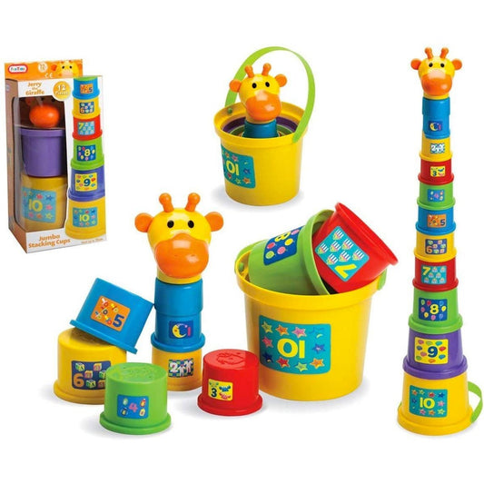 Fun Time - Gerry the Giraffe Jumbo Stacking Cups - Nesh Kids Store
