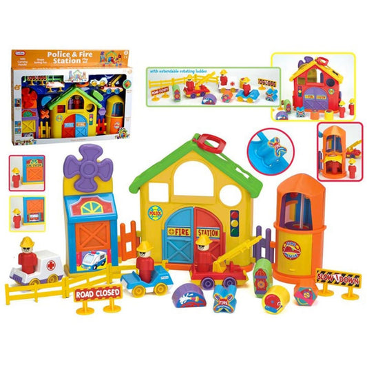 Fun Time Police and Fire Station Play Set - Nesh Kids Store