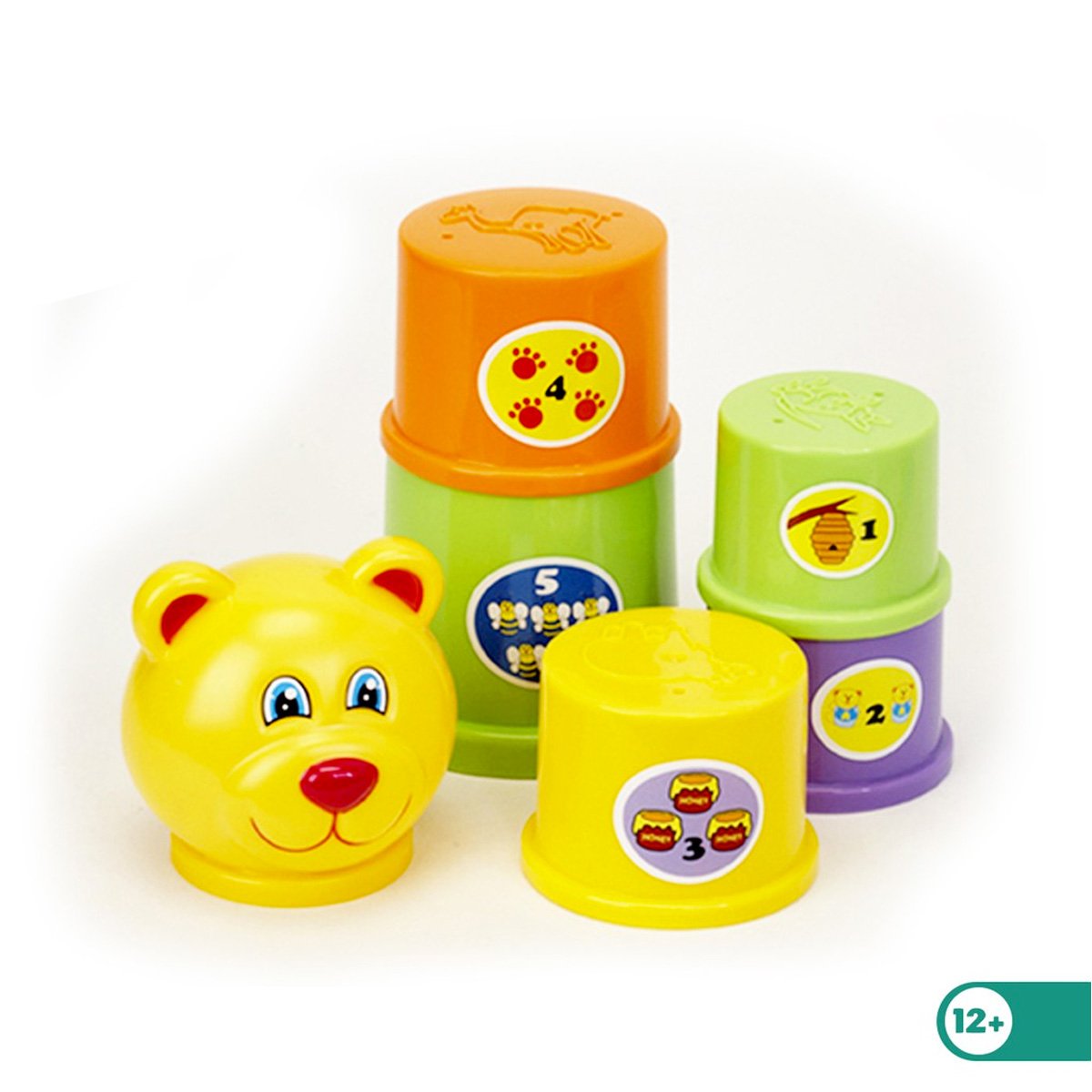 Fun Time Teddy Jumbo Stacking Cups - Nesh Kids Store