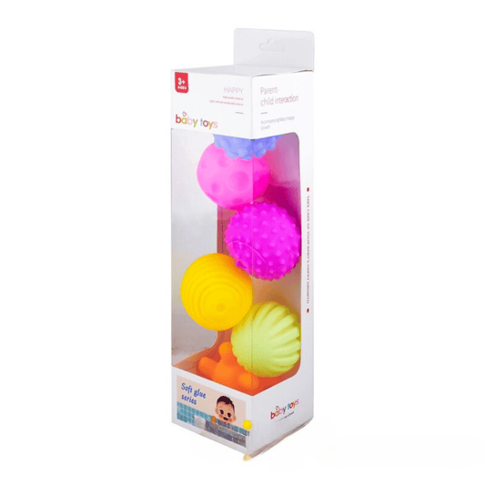 Generic Silicone High - Quality Baby Squeeze Balls Toys – Set of 6 Pieces - Nesh Kids Store