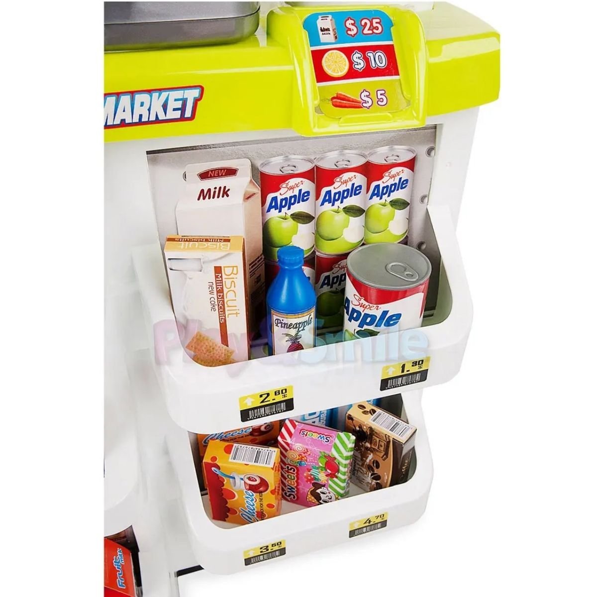 Home Supermarket Pretend Play Set Kids Play Set with trolley - Nesh Kids Store