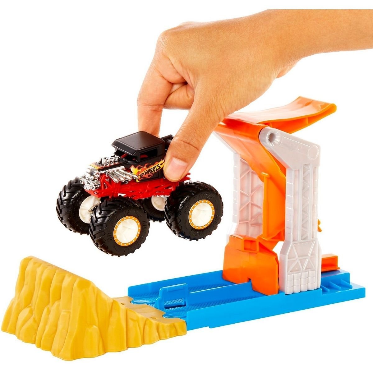 Hot Wheels Monster Trucks Launch and Bash Play Set - Nesh Kids Store