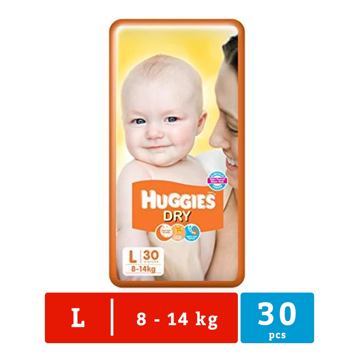 Huggies - Large - Dry Diapers-30 Pcs - Nesh Kids Store