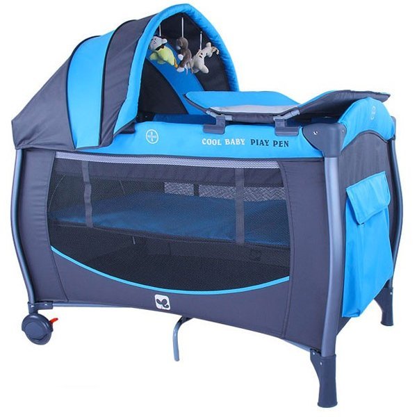 Infant Travel Cot Bed & Baby Play Pen (KDD-991B) - Nesh Kids Store