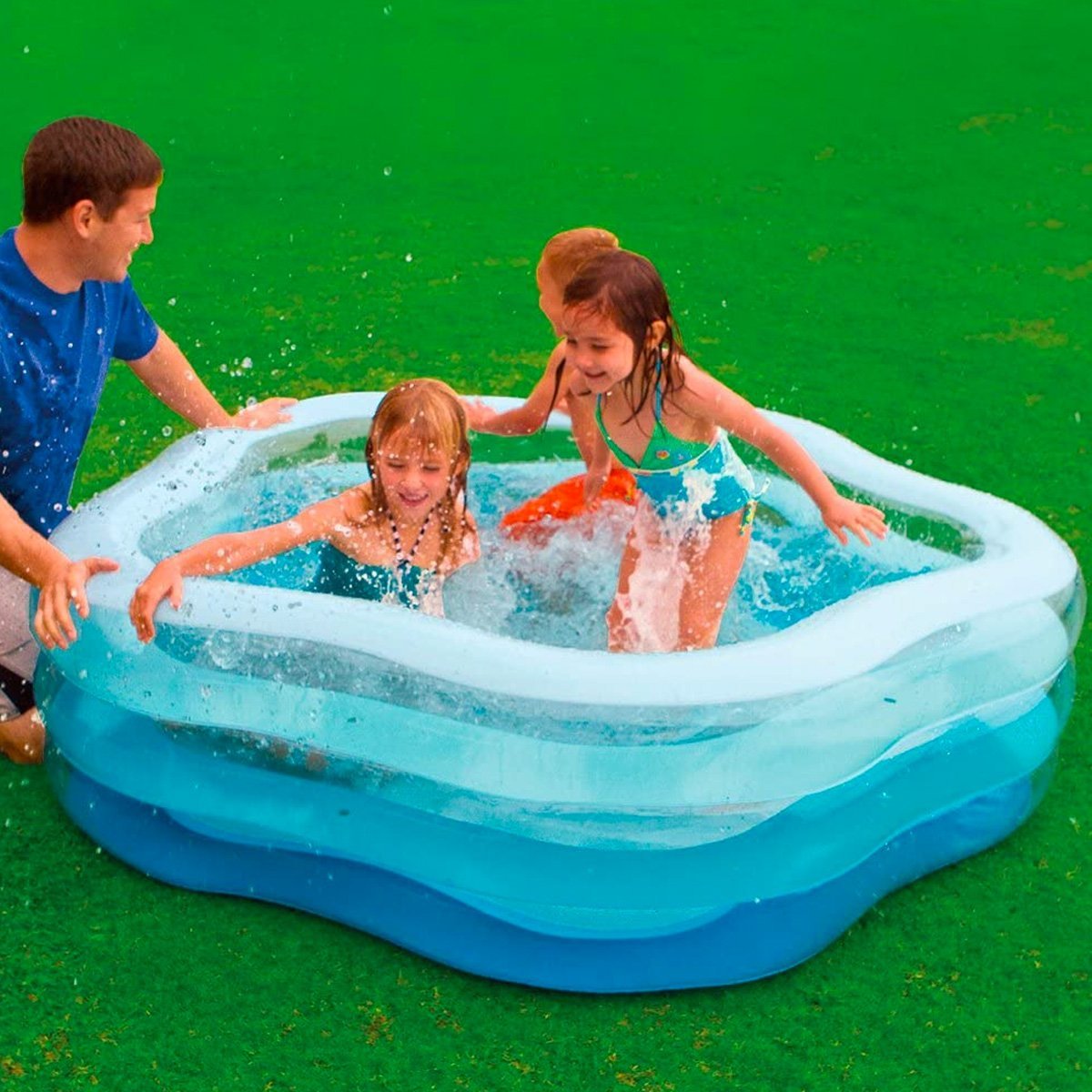 Intex Pentagonal Family Pool - 56495 - Nesh Kids Store