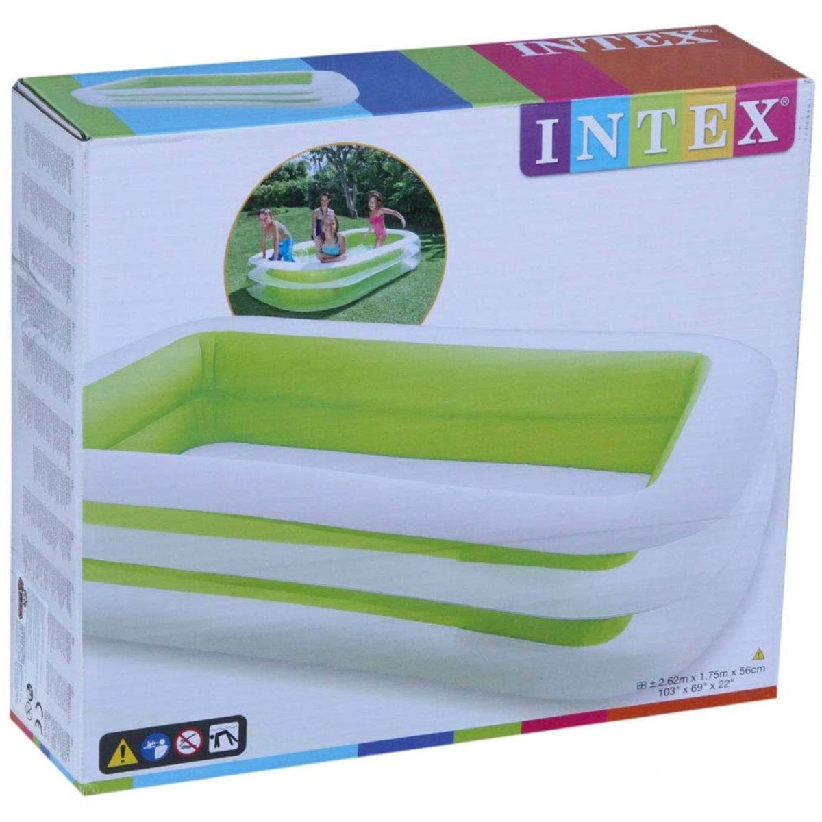 Intex Swim Center Inflatable Family Swimming Pool (56483) - Nesh Kids Store