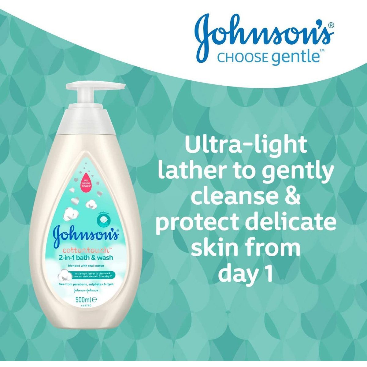 Johnson's Baby Cottontouch 2-in-1 Bath & Wash 500ml - Nesh Kids Store