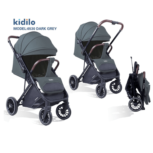 KIDILO BABY STROLLER LIGHT WEIGHT - Adjustable Handle both Side - 6530 - Nesh Kids Store