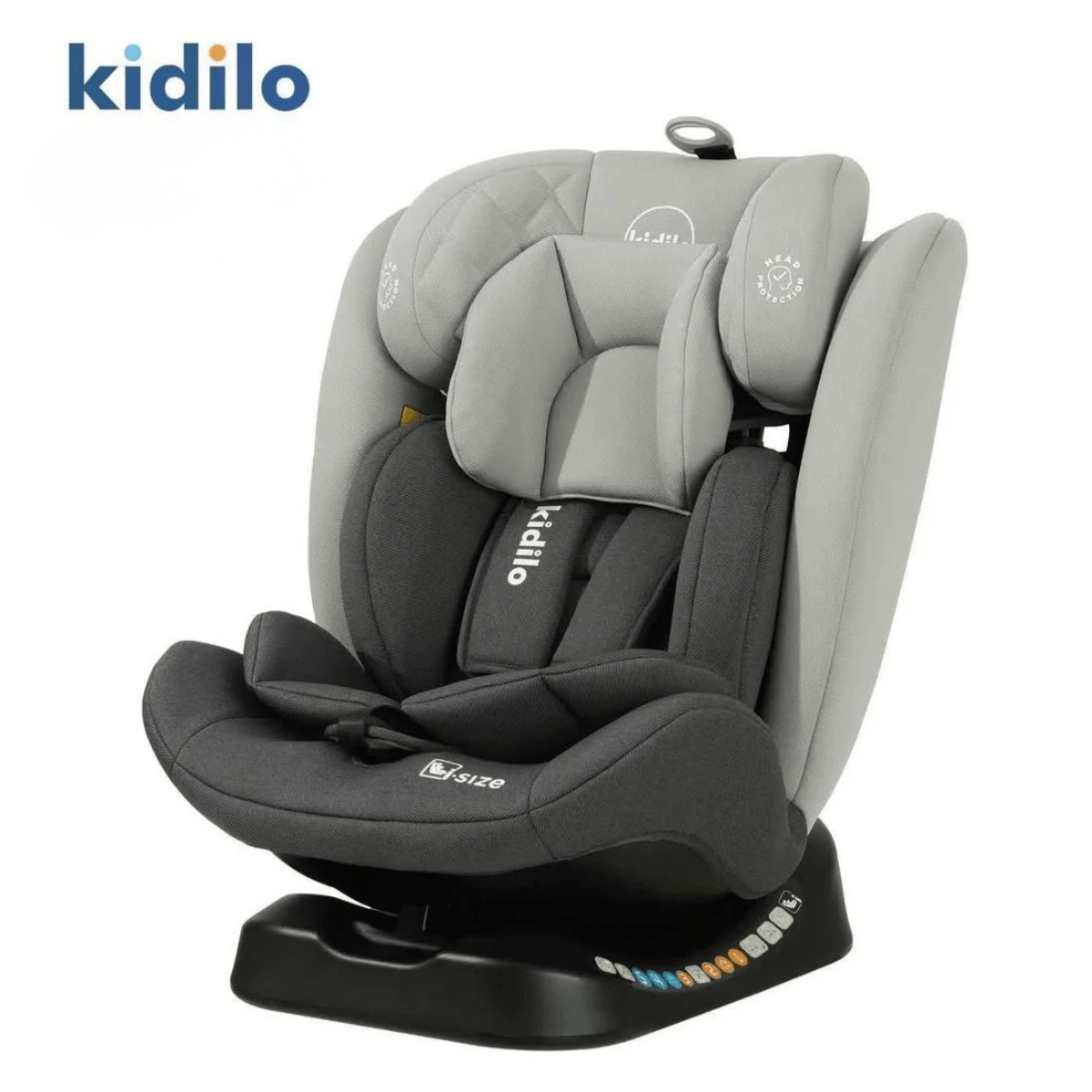 Kidilo ZJ110A Car Seat - (New born to 36 kg with 5 - Point Harness and Adjustable Headrest) - Nesh Kids Store