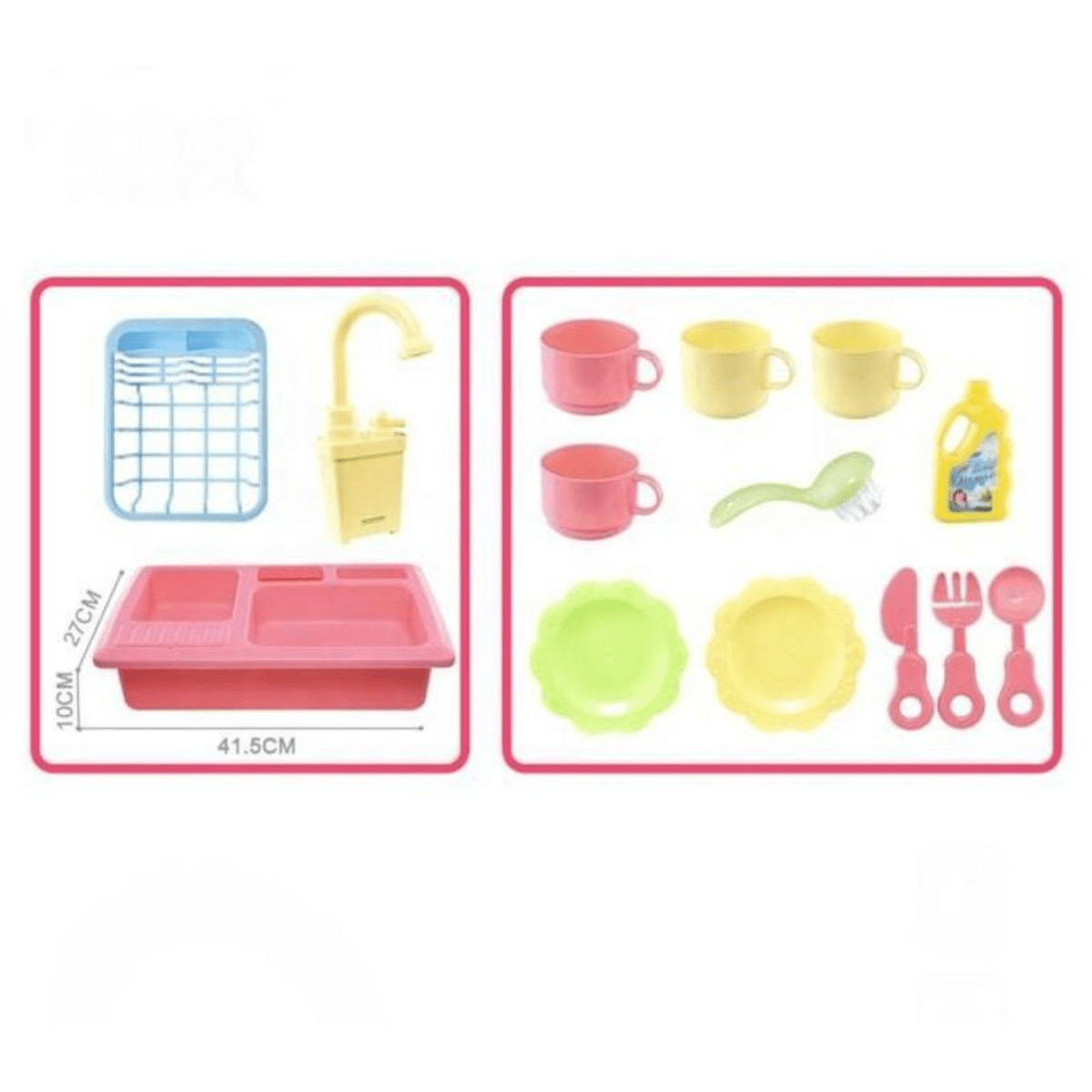 Kids Kitchen Sink Toy with Motorized Tap – Real Water Circulation System - Nesh Kids Store