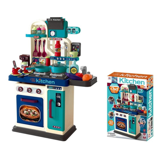 Kids' Kitchen Toy – Large 53-Piece Play Set (Ages 3+) - Nesh Kids Store