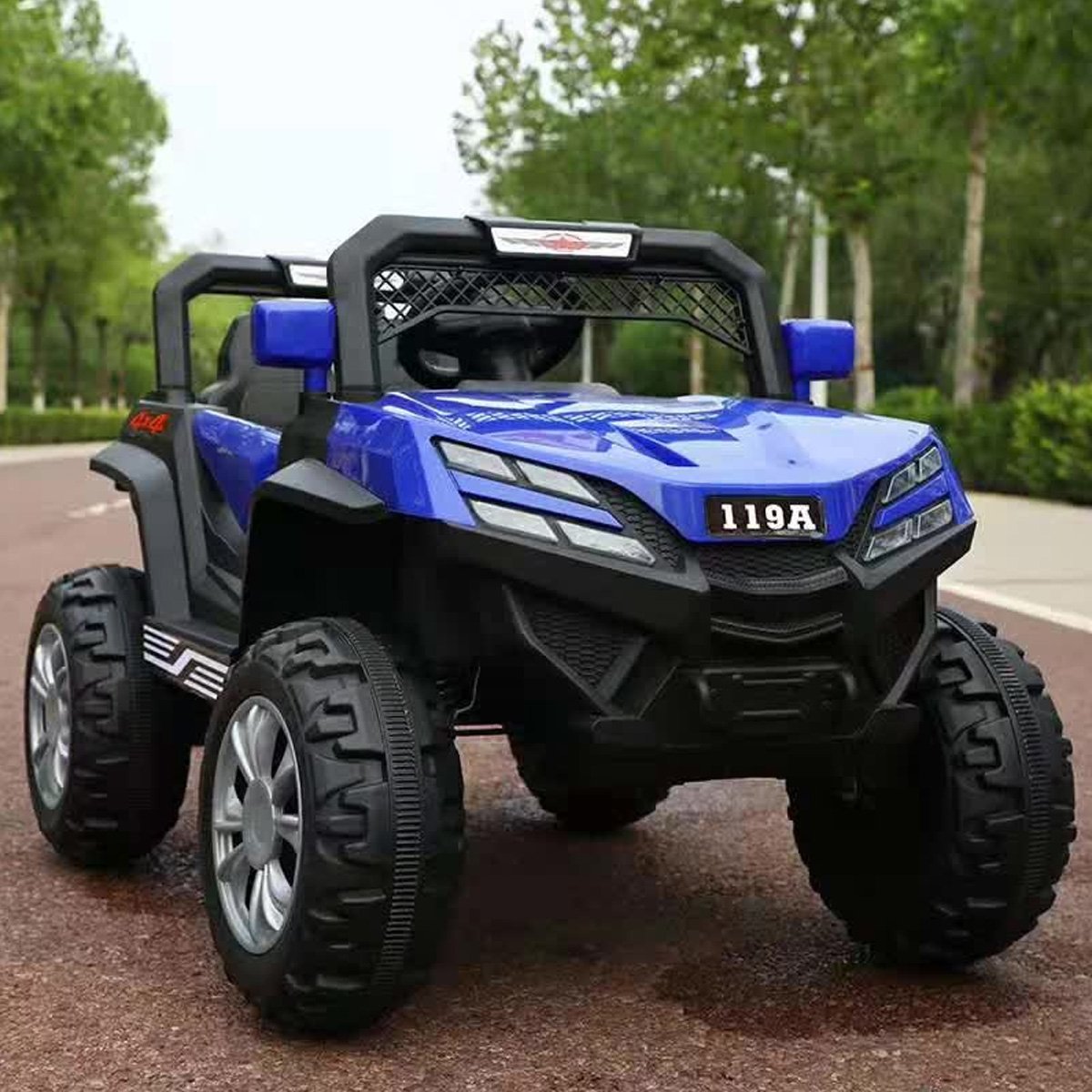 Kids Ride on Jeep with 12V Rechargeable Battery, Music, Lights and Remote Control - 119A - Nesh Kids Store