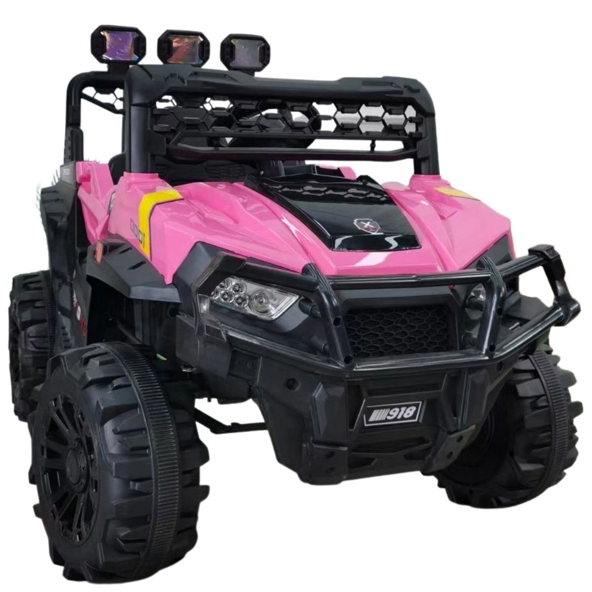 Kids Ride on Jeep with 12V Rechargeable Battery, Music, Lights and Remote Control (918) - Nesh Kids Store