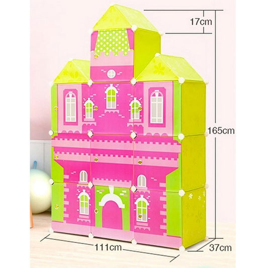 Kids' Storage Organizer - 10 Storage Cube - Blue Castle - Nesh Kids Store