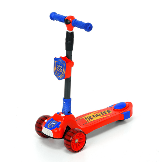 Kids Three - Wheel Scooter With Light & Sound – Model J2004 - Nesh Kids Store