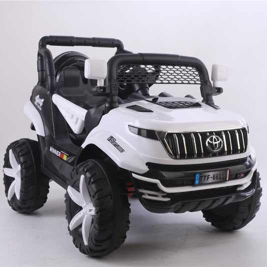 Kids Toyota Ride on Jeep with 12V Rechargeable Battery, Music, Lights and Remote Control (6655) - Nesh Kids Store