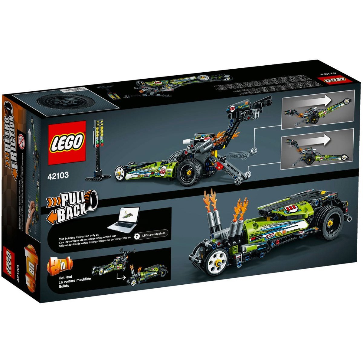 LEGO Technic Dragster (42103) - Nesh Kids Store