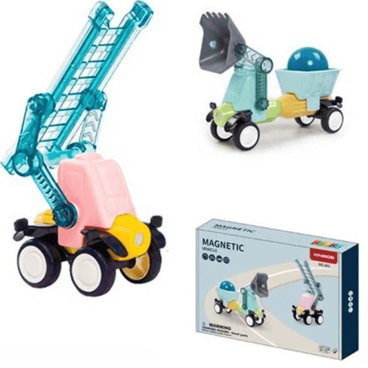 Magnetic DIY Vehicle – Build, Play & Learn! (Ages 3+) - Nesh Kids Store