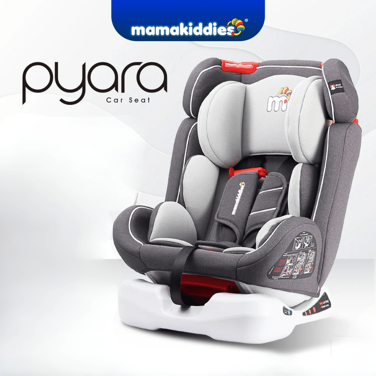 Mamakiddies Pyara Car Seat (0 - 36kg) - Nesh Kids Store