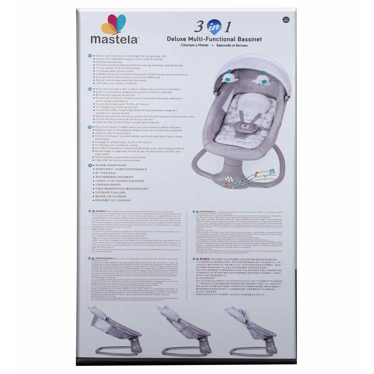 Mastela 3-in-1 Deluxe Multi Functional Bassinet - Nesh Kids Store