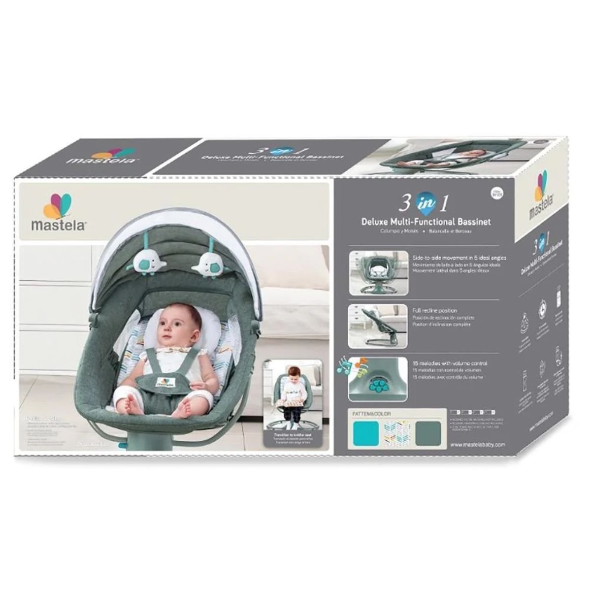 Mastela 3-in-1 Deluxe Multi Functional Bassinet - Nesh Kids Store