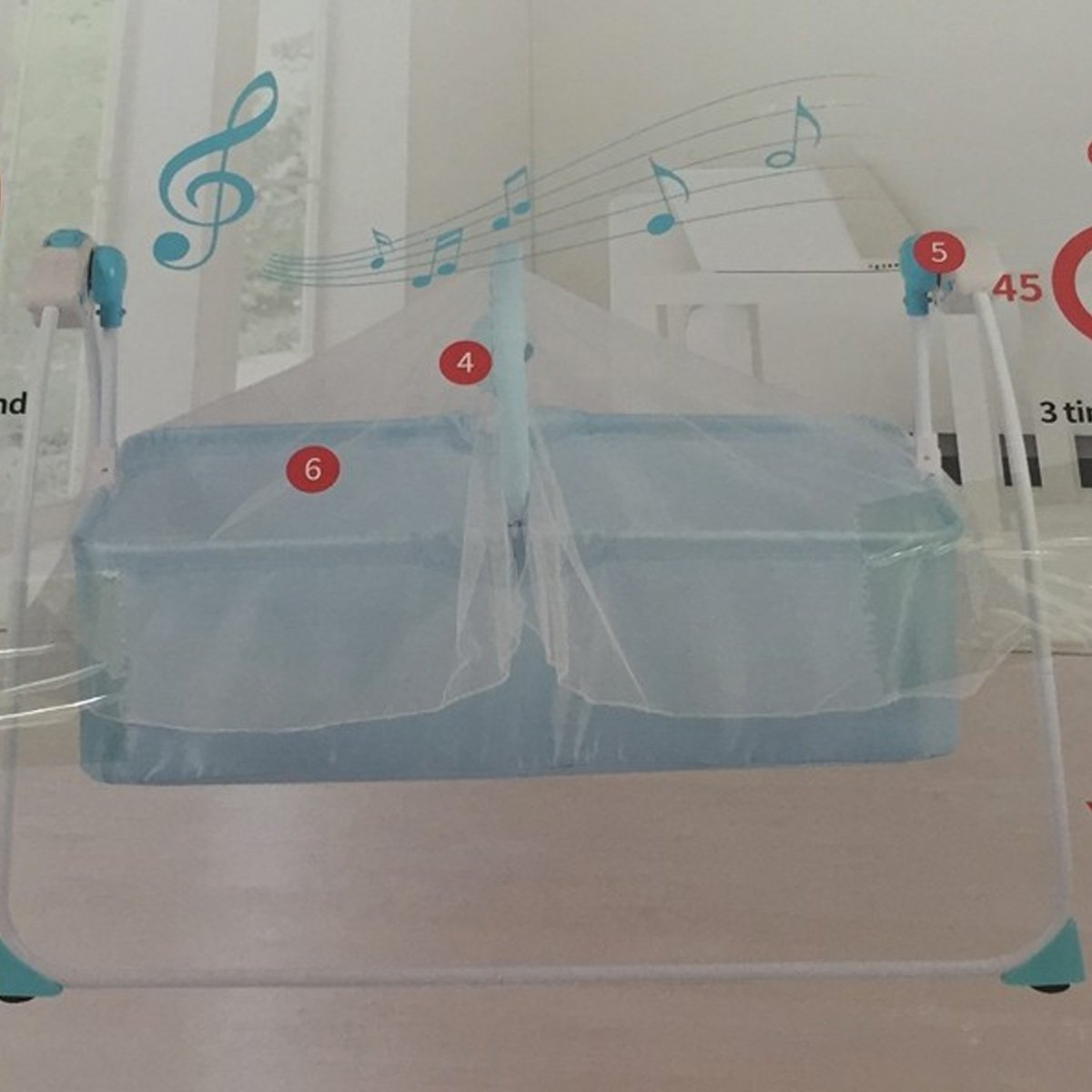 Multifunctional Portable Baby Swing Bed & Cradle - Nesh Kids Store