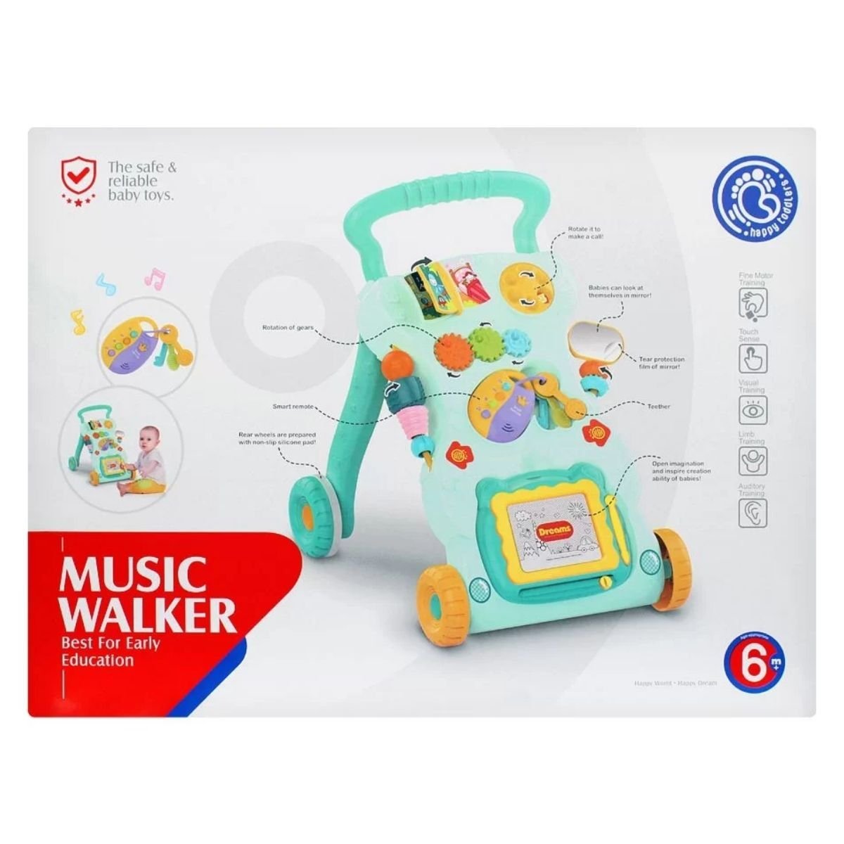 Musical 2 in 1 Walker (HE0822) - Nesh Kids Store