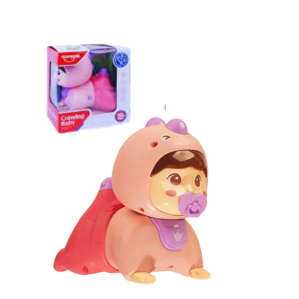 Musical Crawling Doll for Babies – Yellow & Pink - Nesh Kids Store