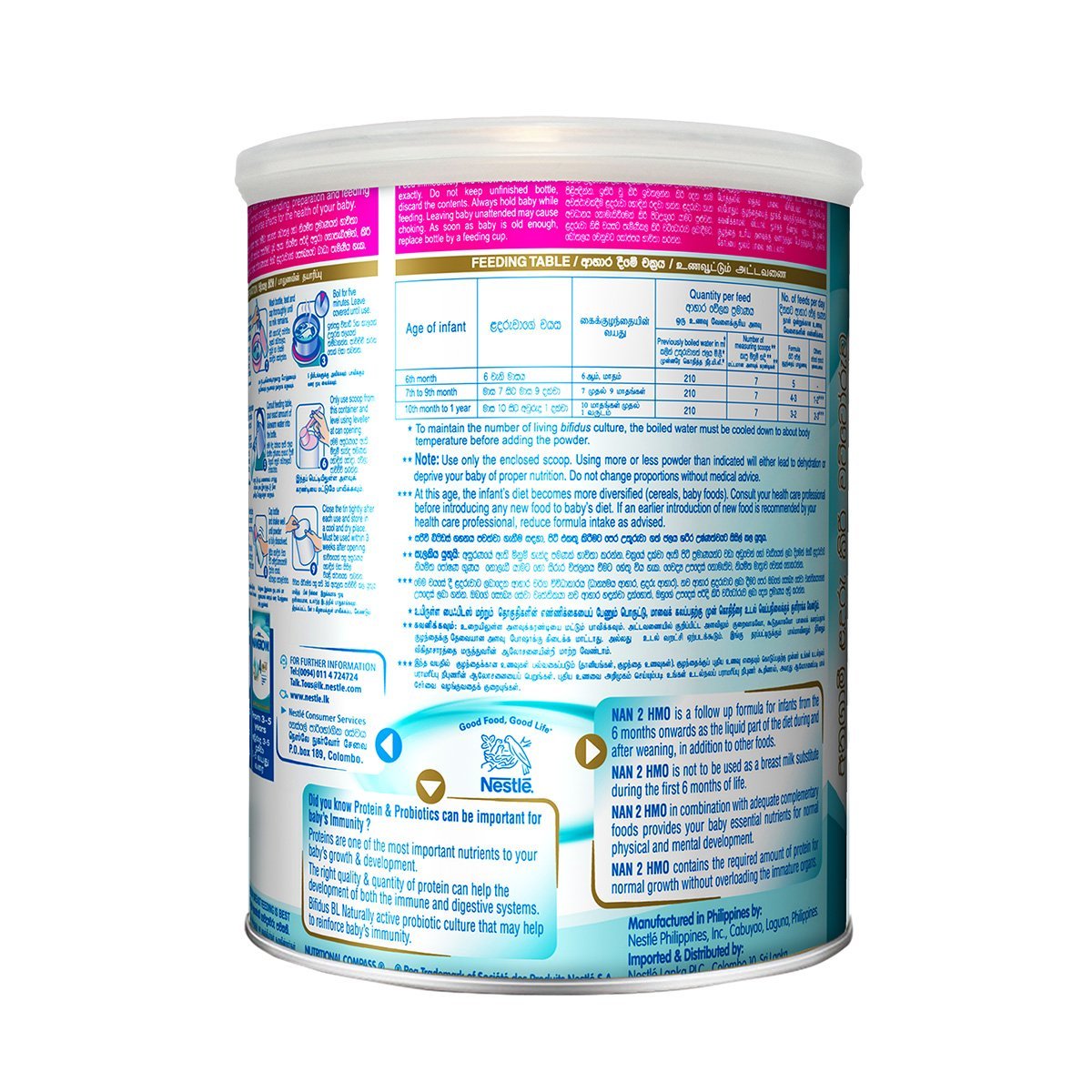 Nestle NAN 2 HMO Follow Up Formula with Iron -6-12 Months, 400g Tin - Nesh Kids Store