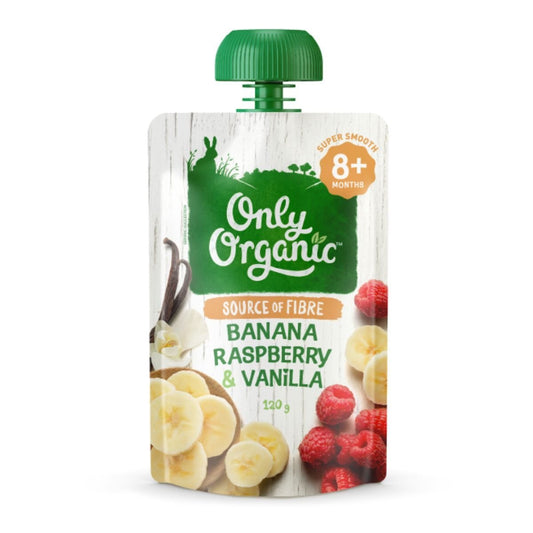 Only Organic Banana Raspberry & Vanilla - 8 Months+ - Nesh Kids Store