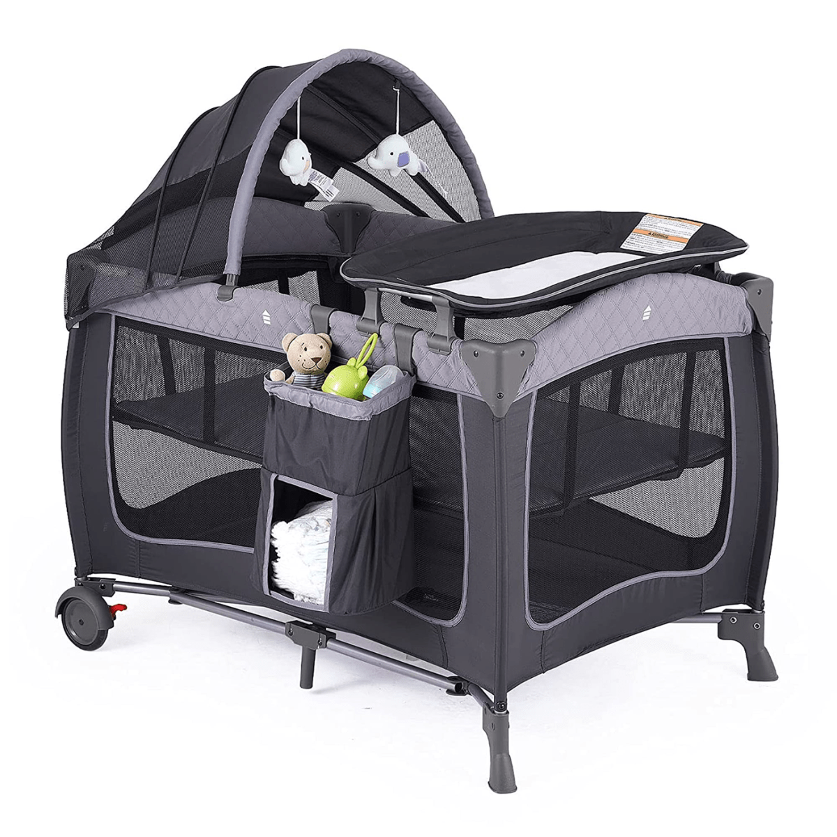 Pamo Babe Unisex Portable Baby Travel Cot - P005B - Nesh Kids Store