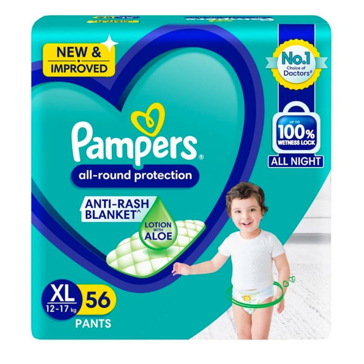 Pampers Pants XLarge 56 Pants (12-17 KG) - Nesh Kids Store