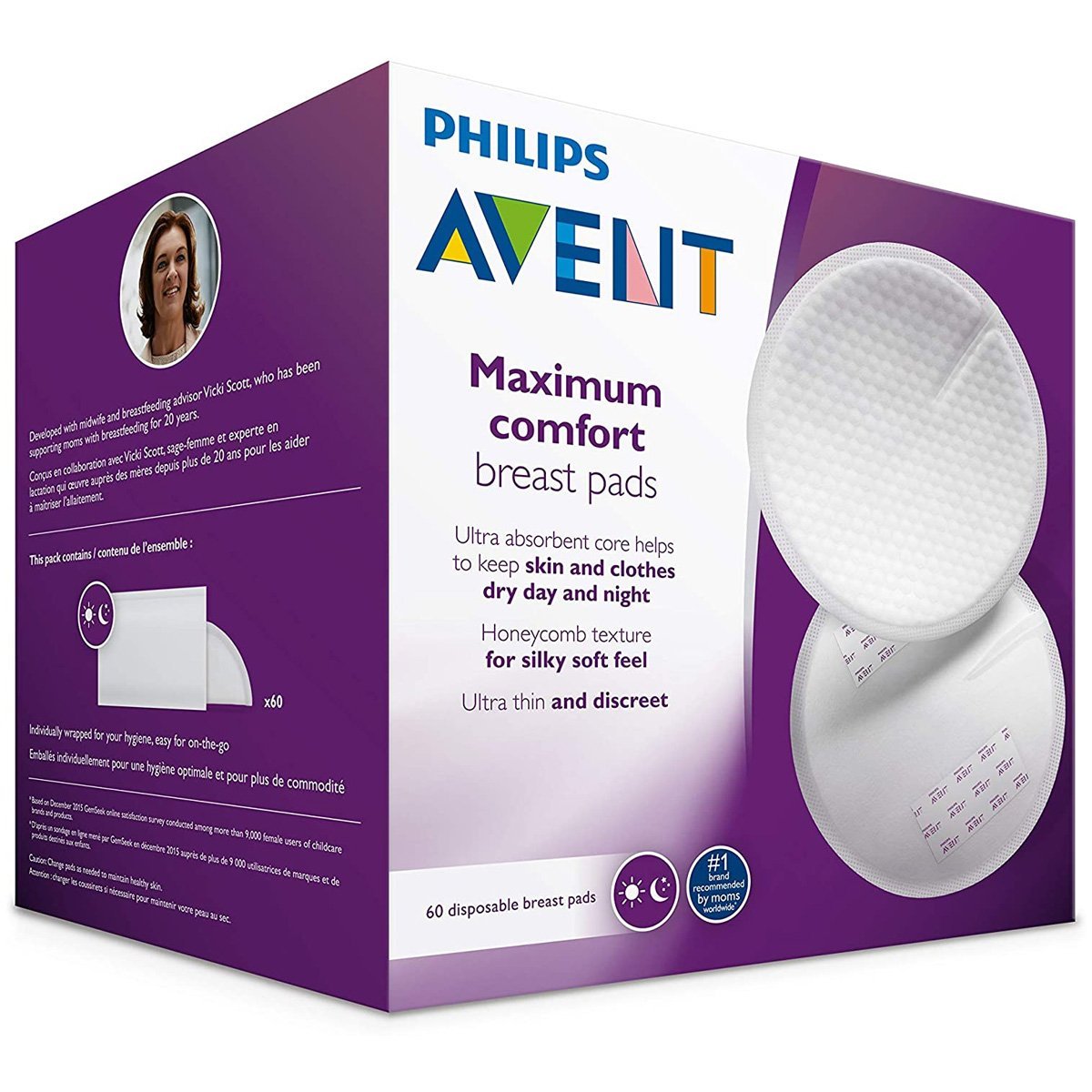 Philips Avent Disposable Breast Pads (60 Nos) - Nesh Kids Store