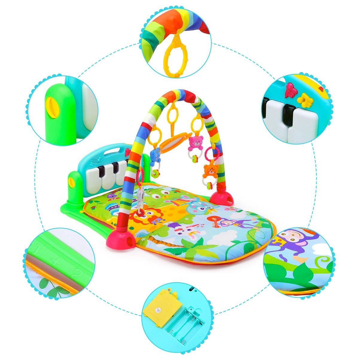Piano Fitness Rack Activity Gym - Nesh Kids Store