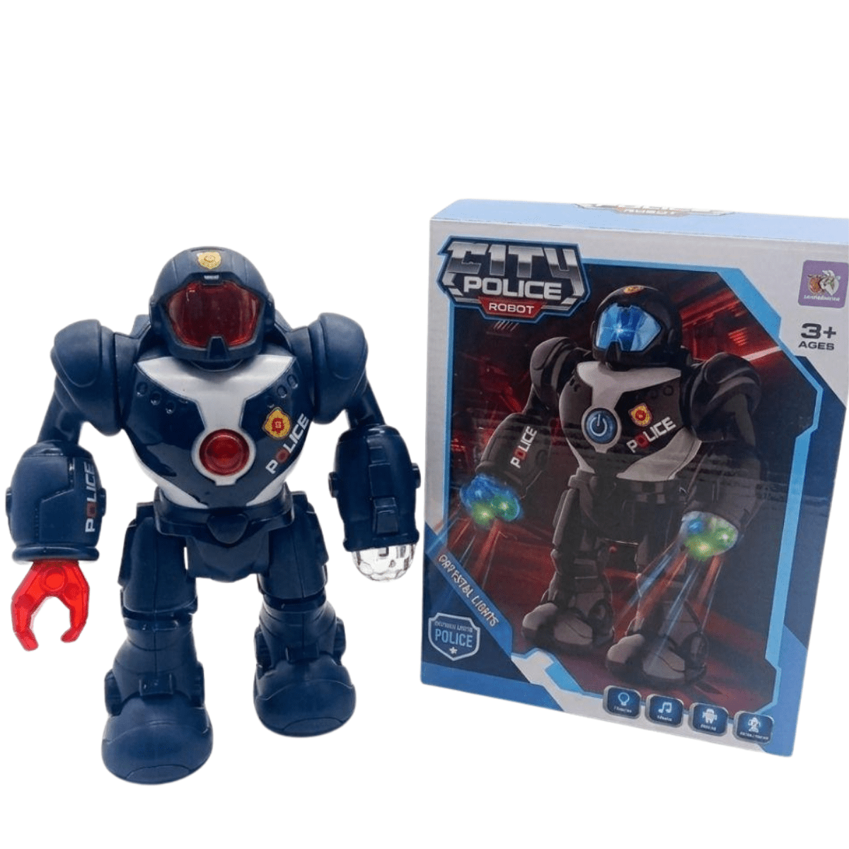 Police Robot Toy (BBJ - 3611) – 3+ Ages - Nesh Kids Store