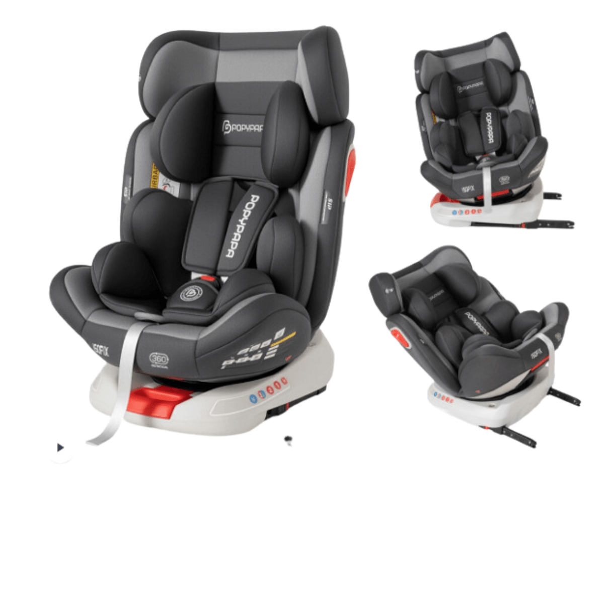 PopyPAPA QM-360 ISOFIX Rotatable Car Seat - Nesh Kids Store