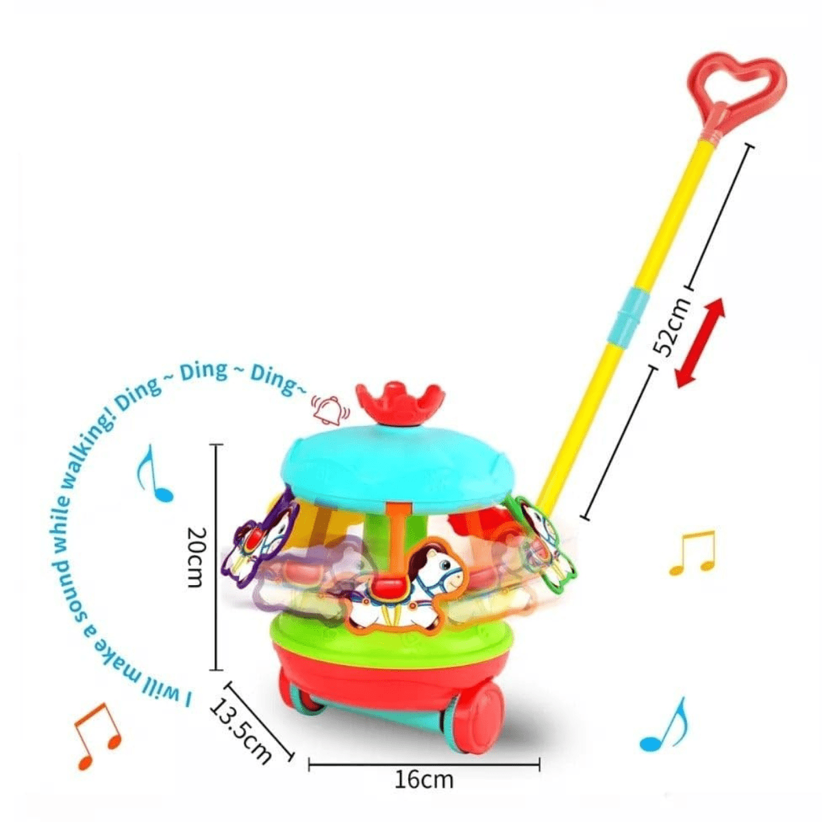 Pull Along with Sound – Walking Free Wheel Toy - Nesh Kids Store