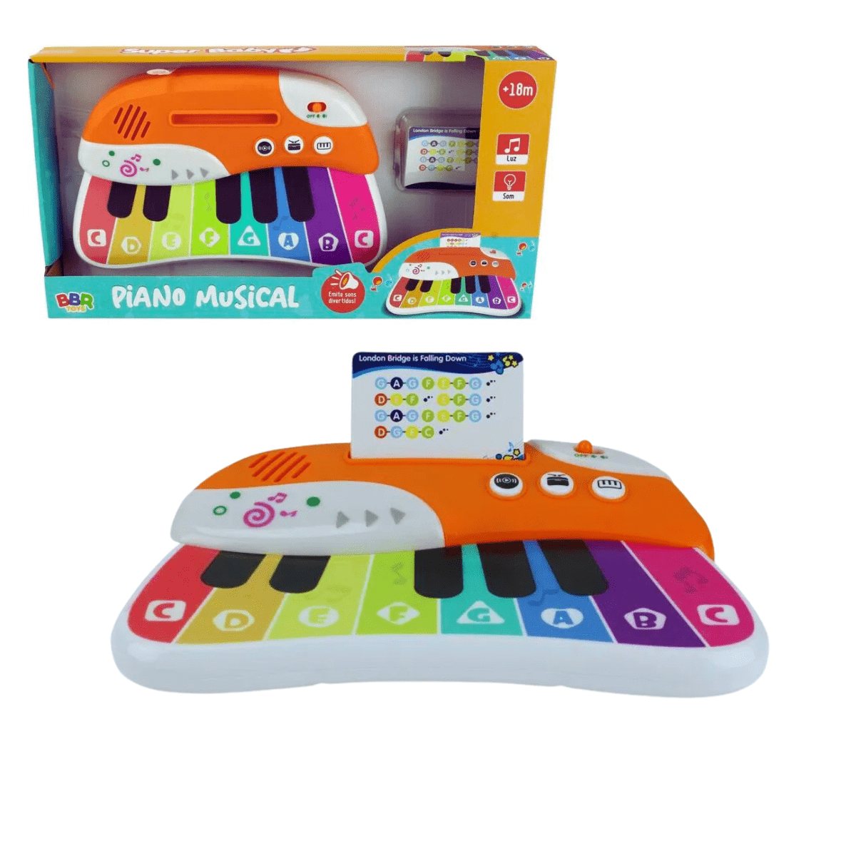 Rainbow Musical Piano 18+ - Nesh Kids Store