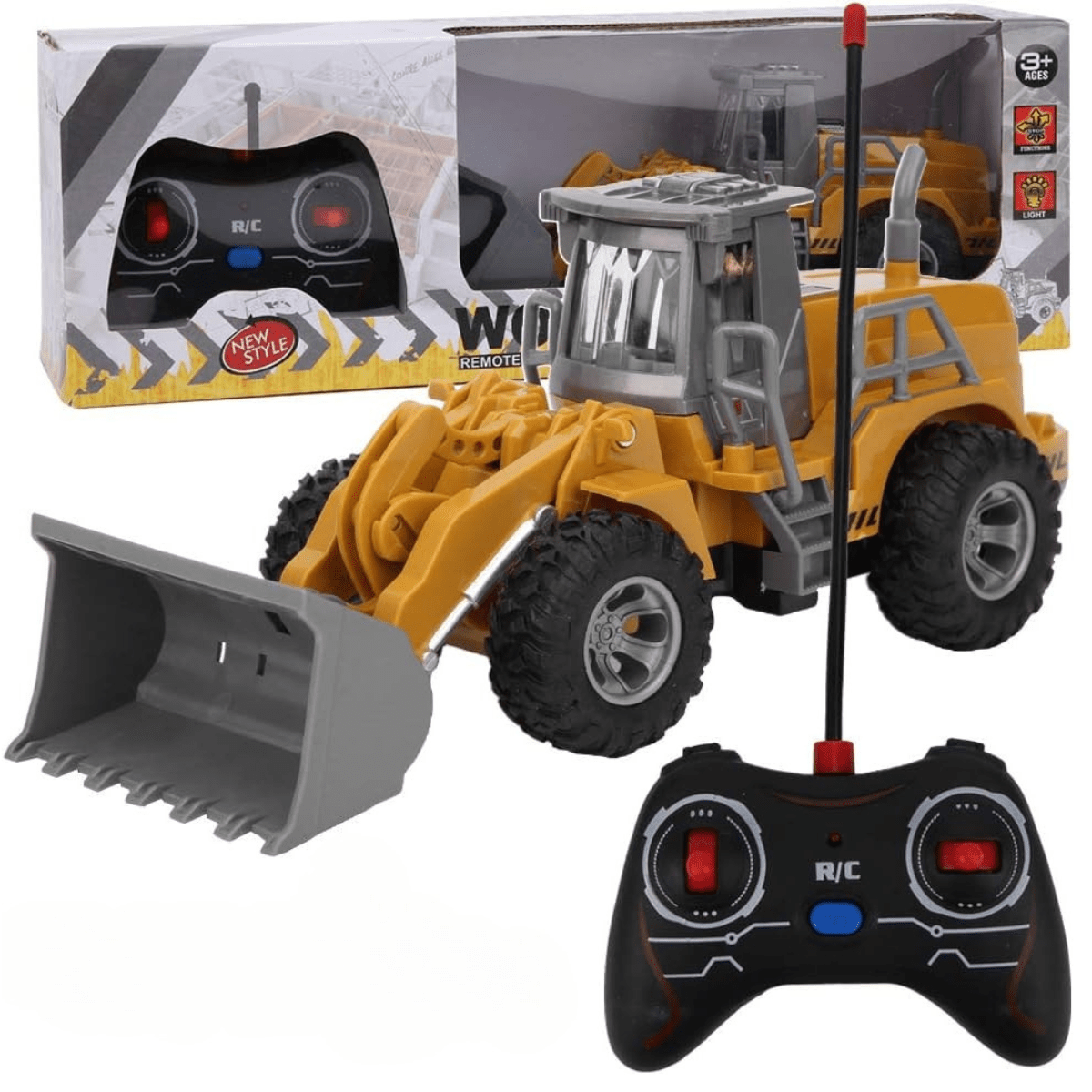 RC Front Loader Construction Backhoe 3+ - Nesh Kids Store