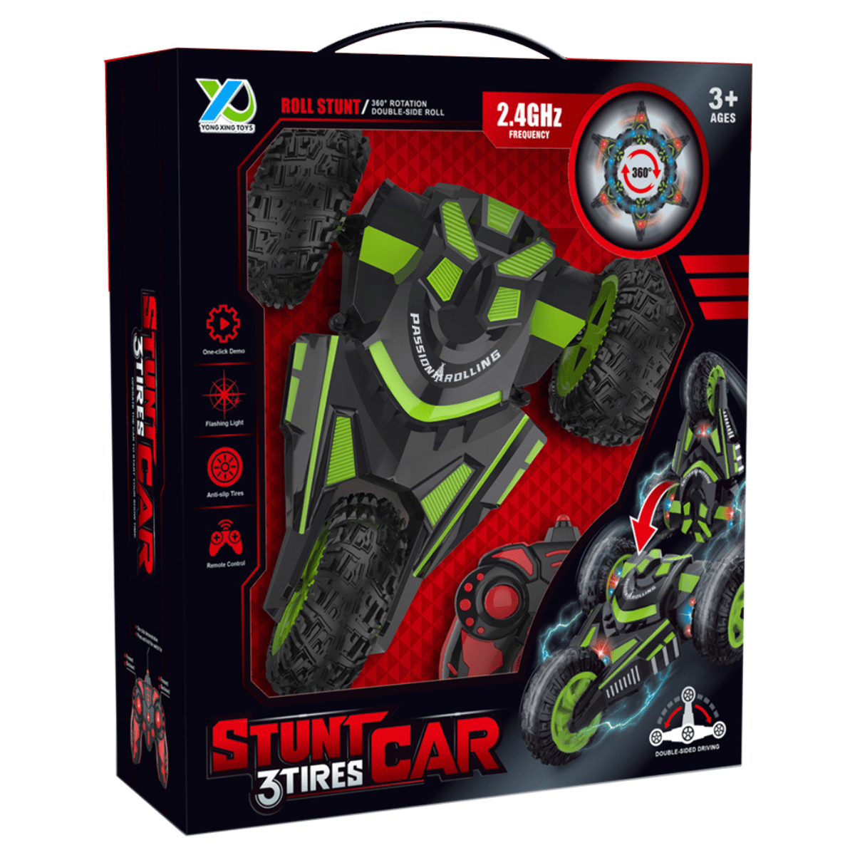 RC Three wheel anti slip 360 rotatable car ACYQ022 - Nesh Kids Store