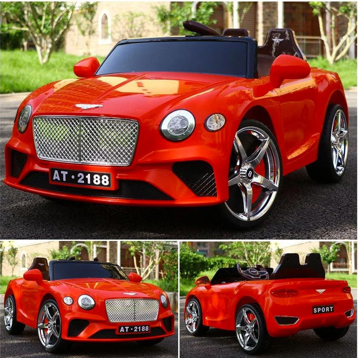 Rechargeable Motor Car (with Remote) - Bentley - Nesh Kids Store
