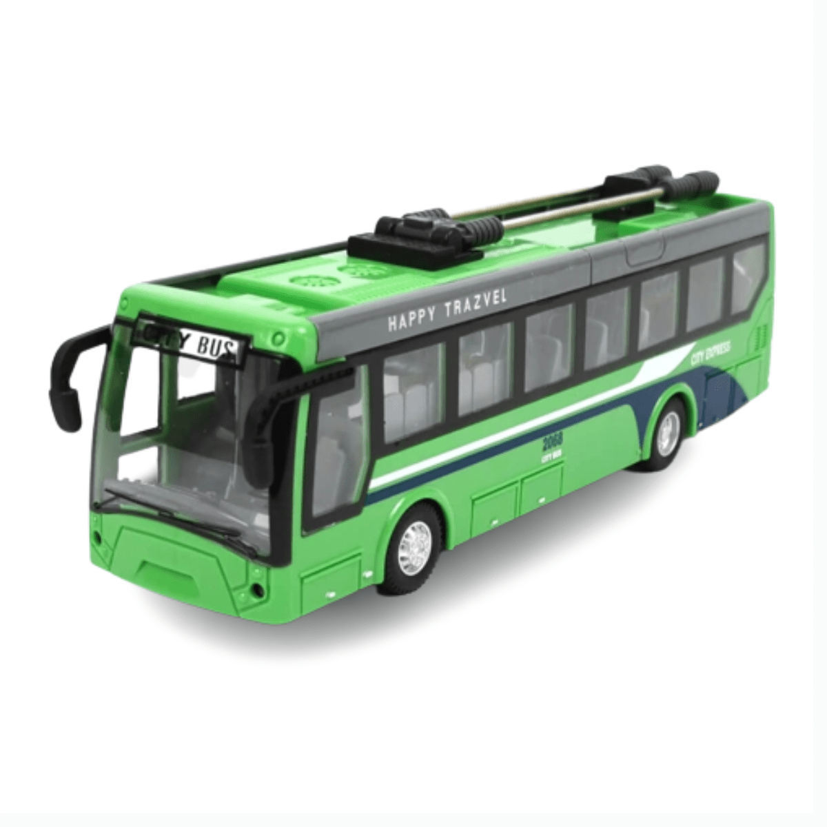 Remote Control City Bus (3+) Green - Nesh Kids Store