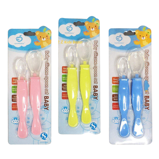 Silicone Feeding Spoon & Mealtime Set for Baby 24-11 - Nesh Kids Store