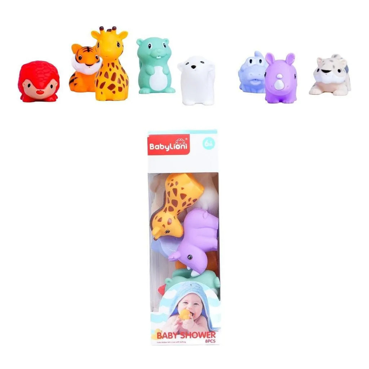 Soft & Colorful Bath Time Animal Set - Nesh Kids Store