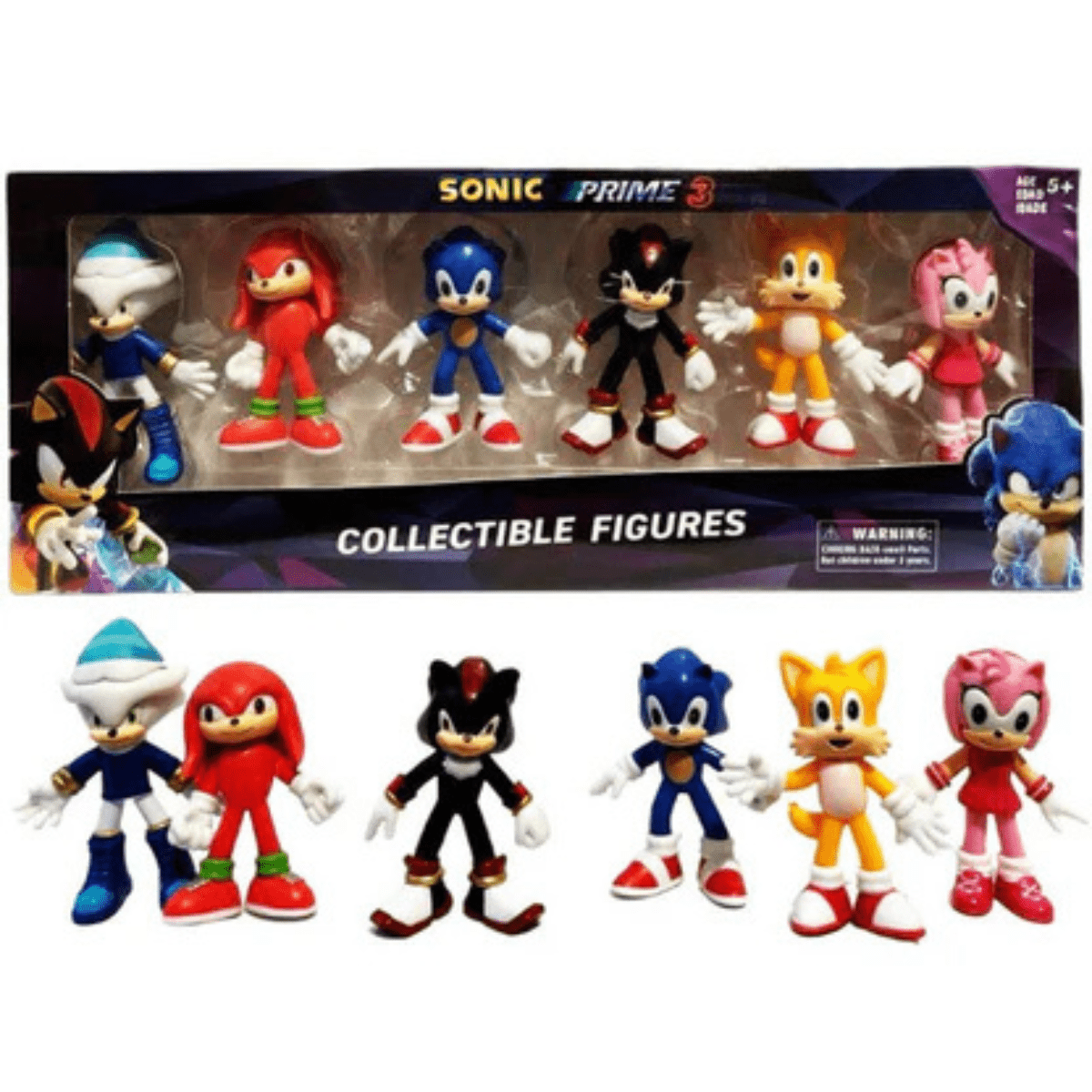 Sonic Prime 6 - Piece Collectible Figure Set 5+ - Nesh Kids Store