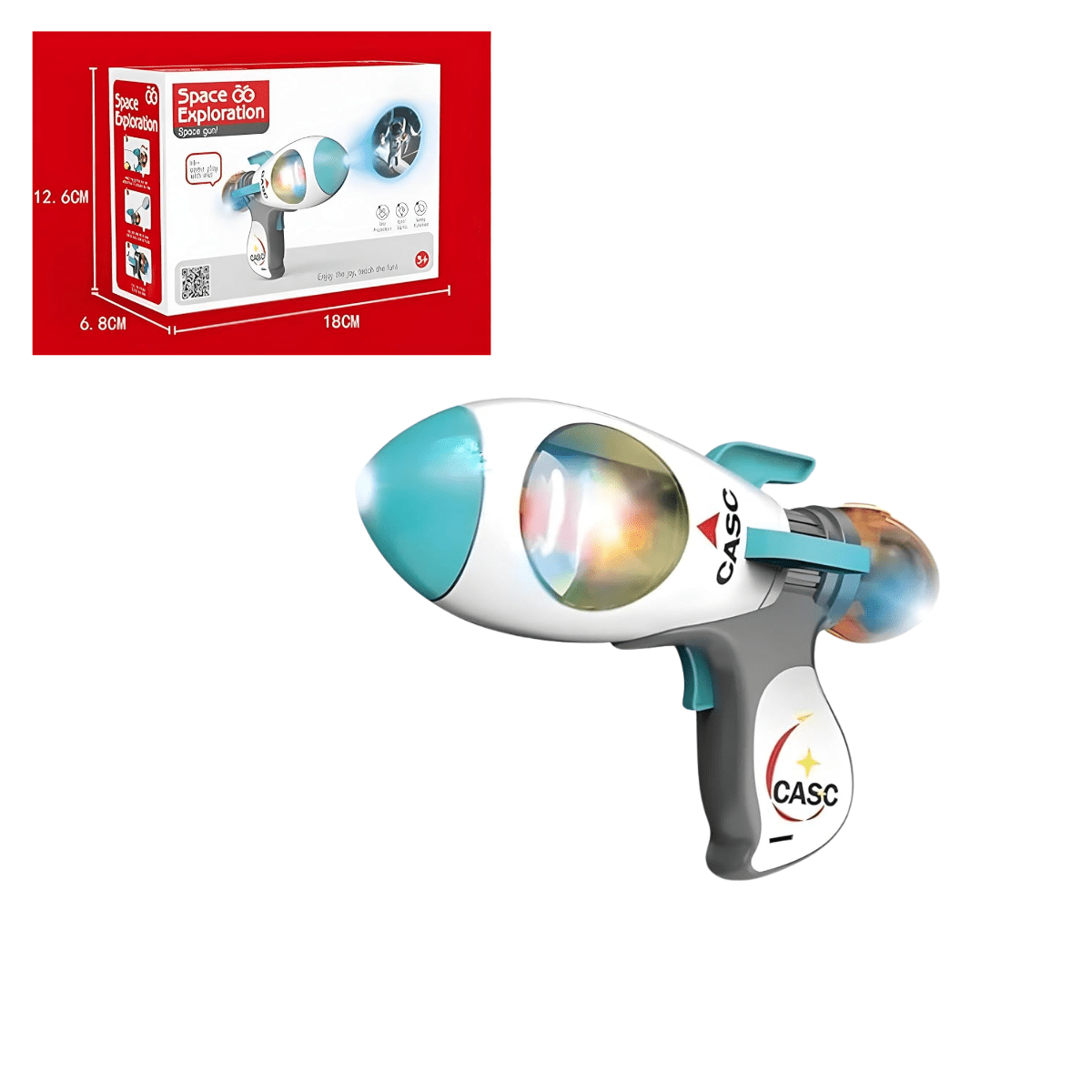 Space Exploration Toy Gun with Lights, Water Spray & Sky Projection – For Kids 3+ - Nesh Kids Store