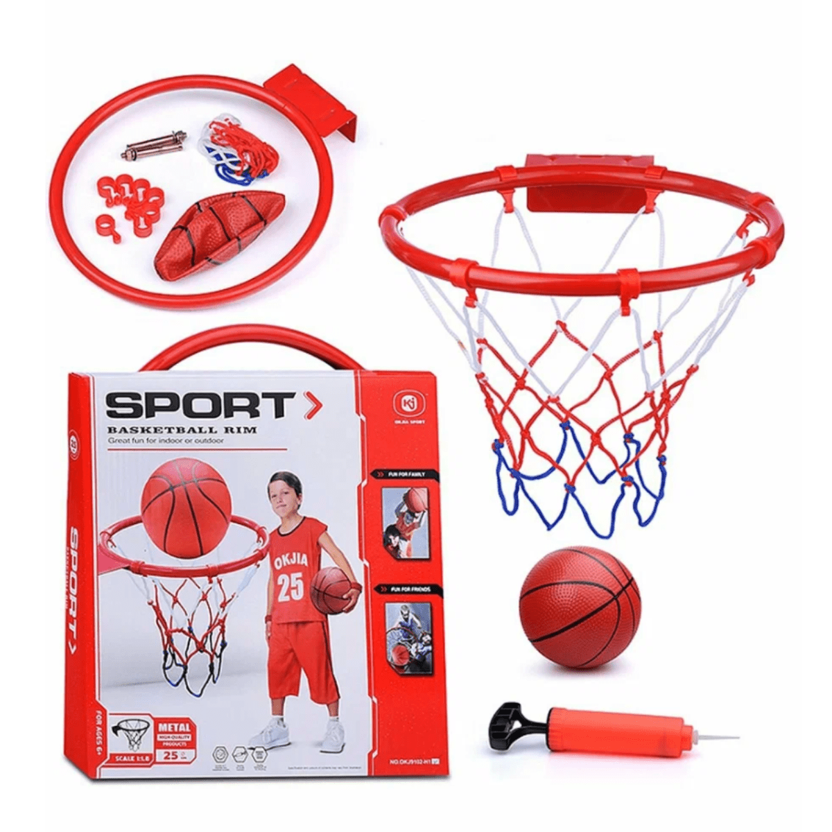 Steel Basket Ball Kit AC0KJH62-388 - Nesh Kids Store