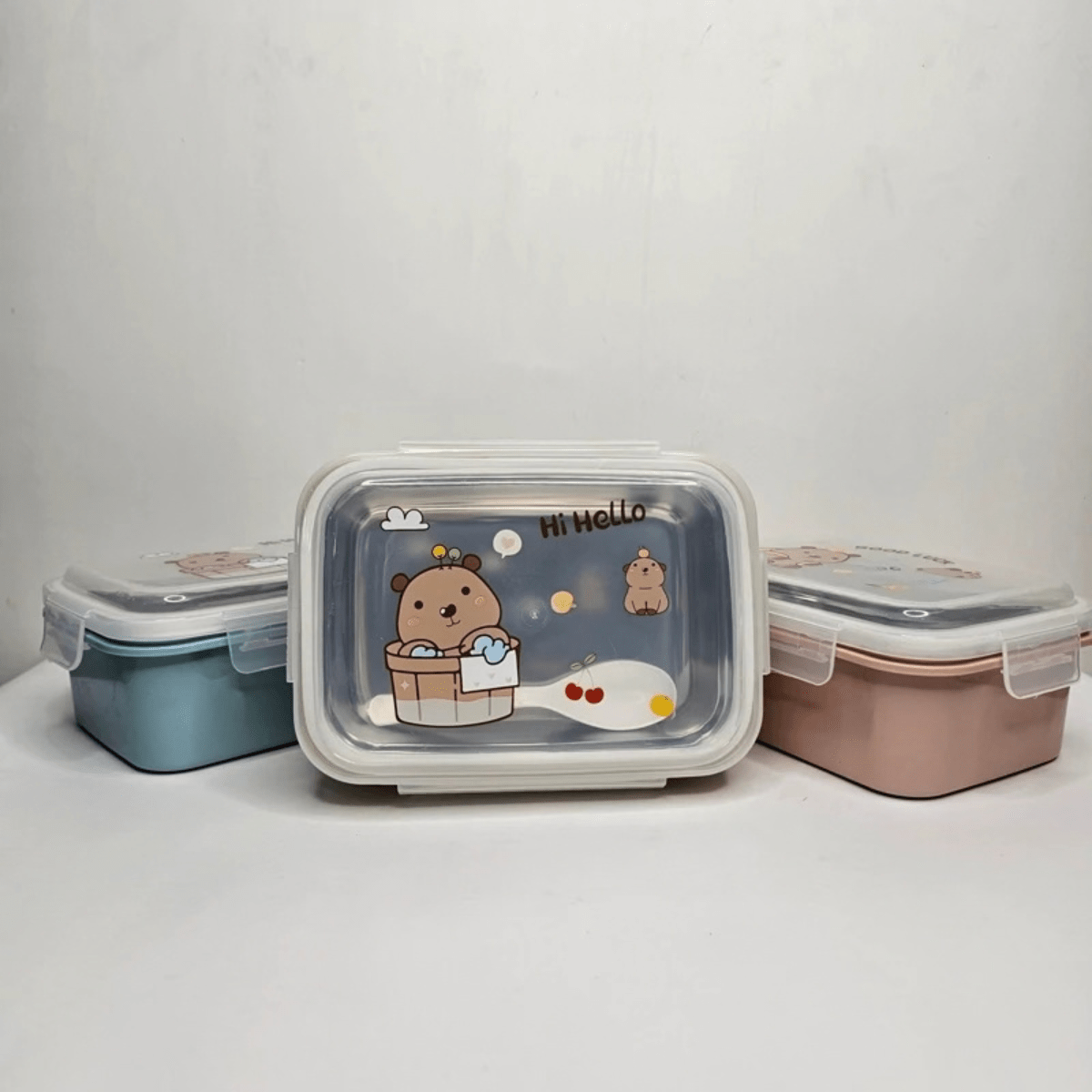 STEEL LUNCH BOX (A19-4) ACSH-761 ACYXL-761 - Nesh Kids Store